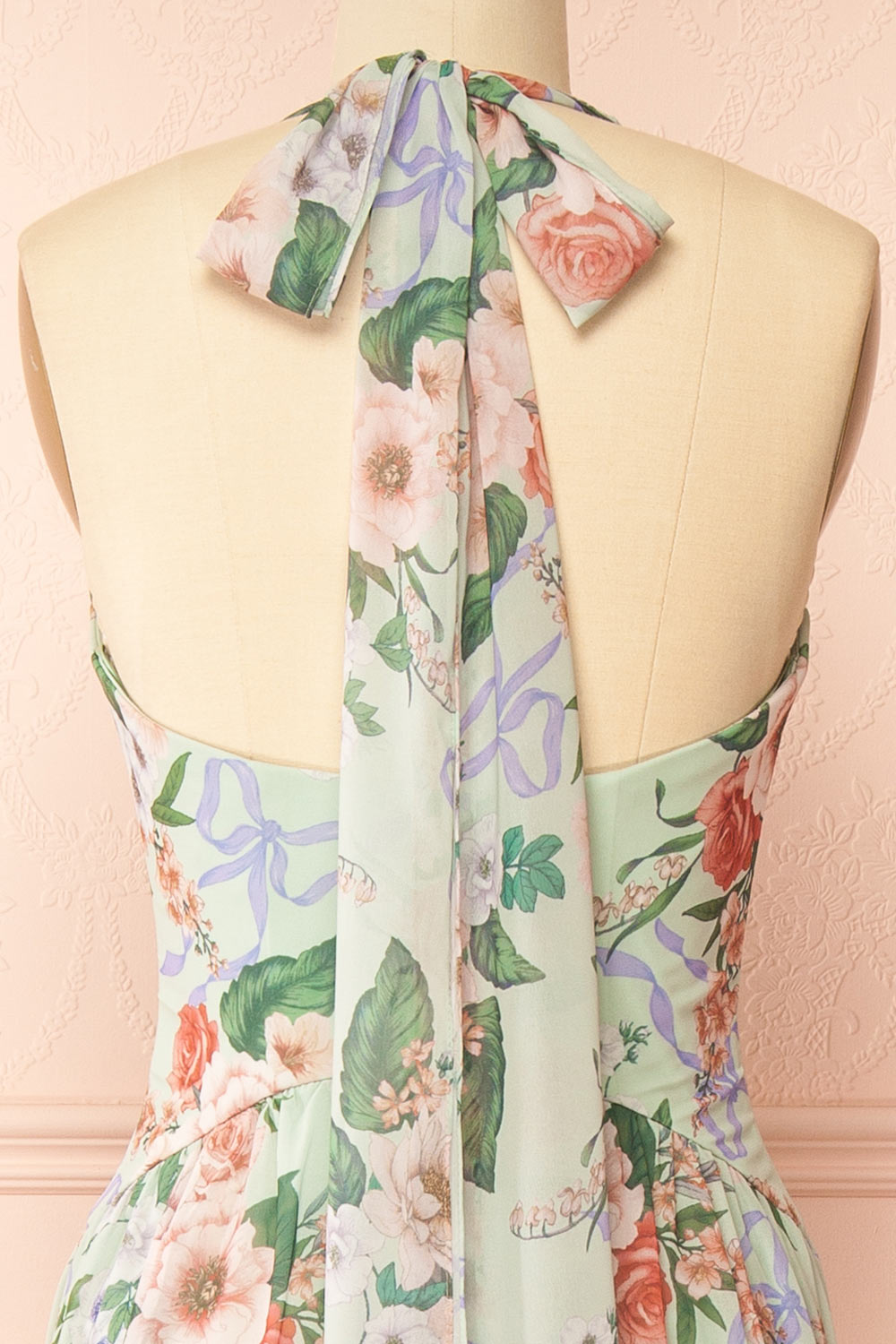 Seojun Maxi Floral Halter Dress | Boutique 1861 back