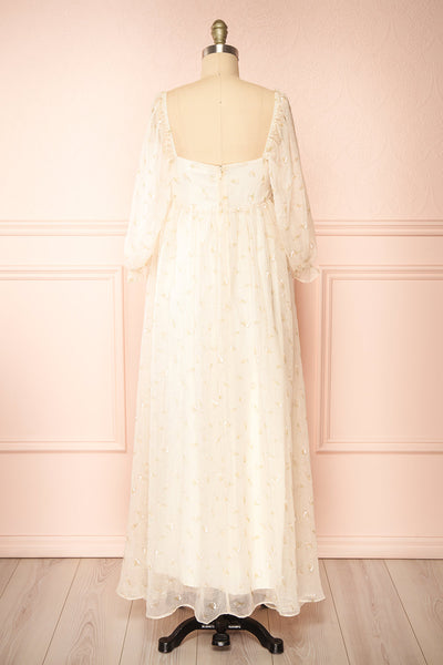 Serenella Maxi Floral Babydoll Dress | Boutique 1861  back view