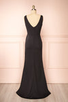 Serilda Maxi Black Dress w/ Slit | Boutique 1861  back view