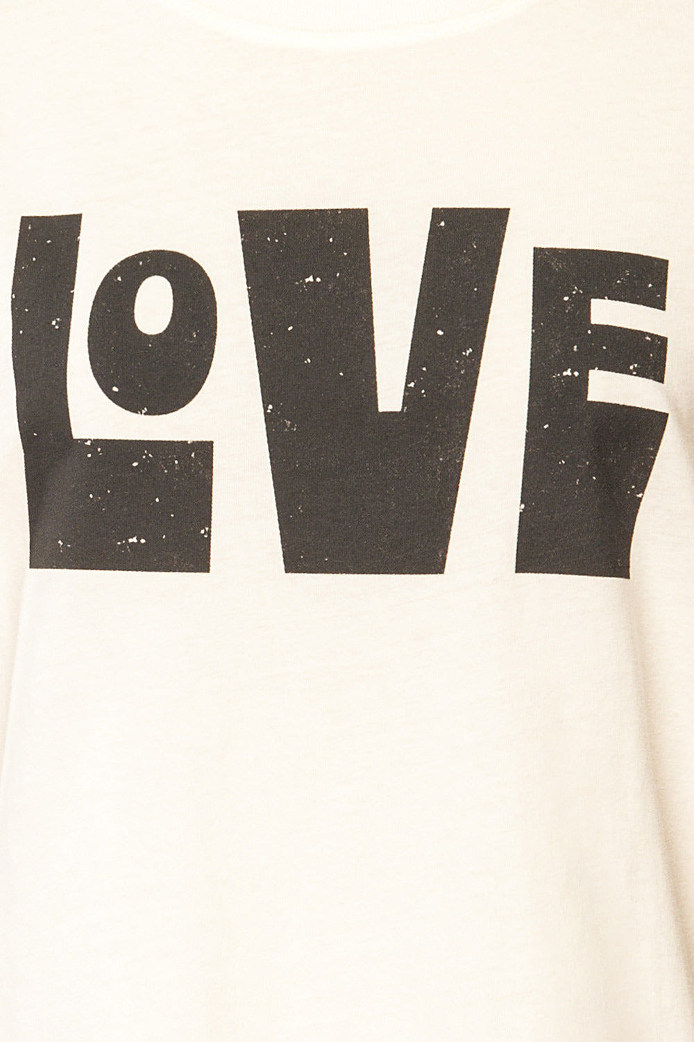 Serval White "Love" T-Shirt | La petite garçonne image