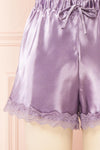 Set Cassiana Lilac Satin Pyjama Set | Boutique 1861 bottom