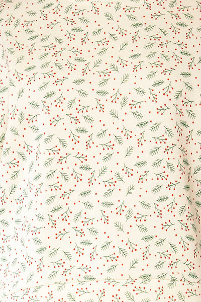 Set Corby Mistletoe Print Loungewear Set | Maison garçonne fabric