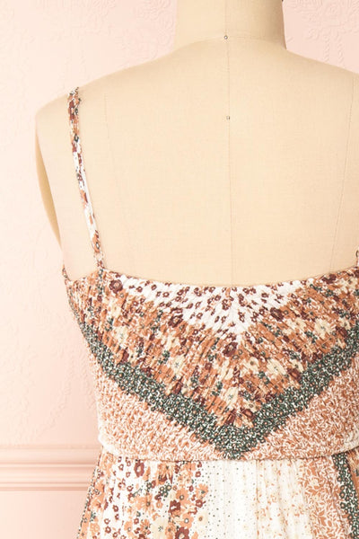 Seulgi Floral Tiered Maxi Dress | Boutique 1861 back close-up