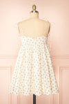 Soyeon Mini Floral Babydoll Dress w/ Bow in Front | Boutique 1861 back view