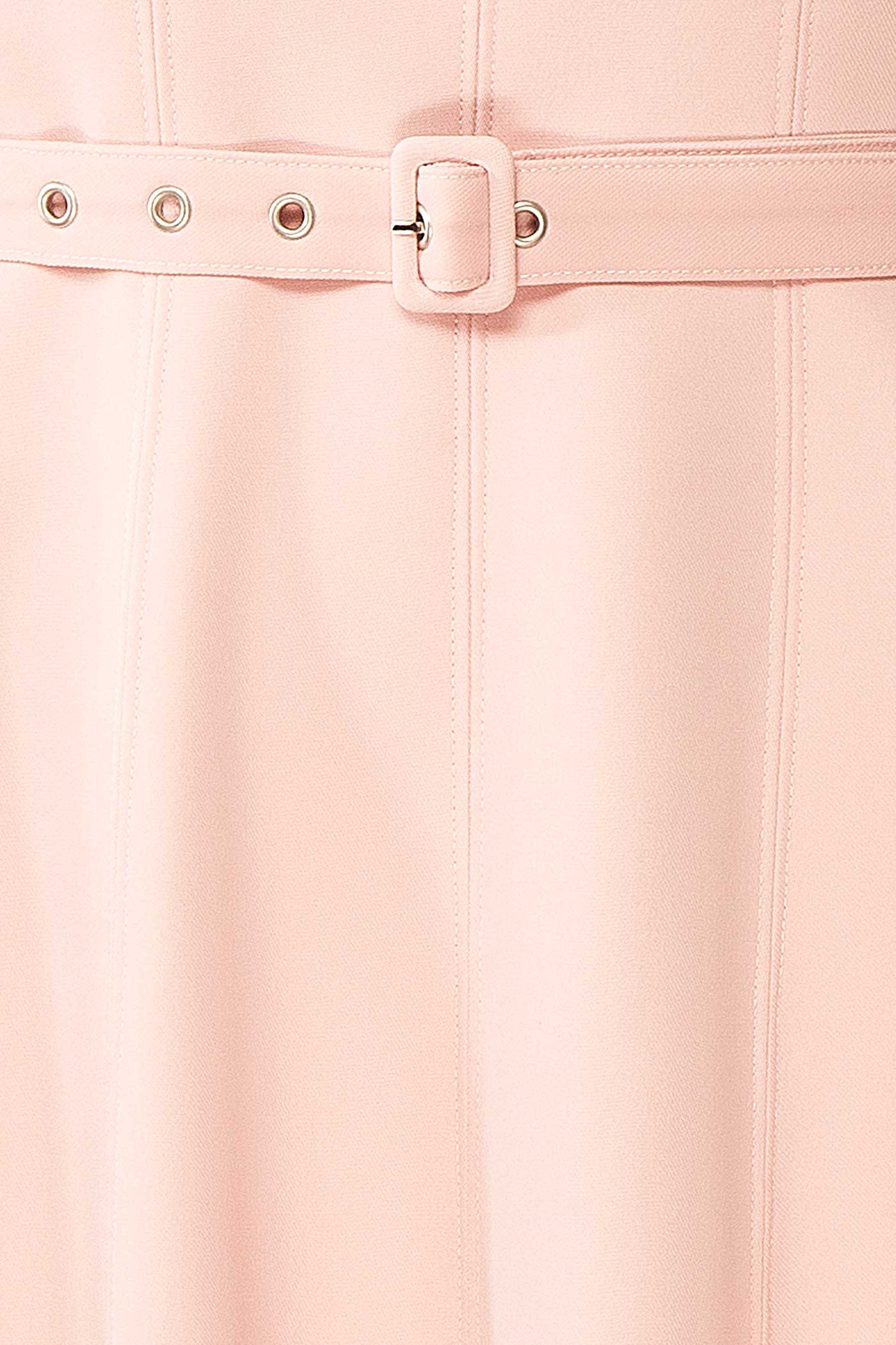 Seynabou Pink Midi Dress with Belt and Pockets | Boutique 1861 fabric 