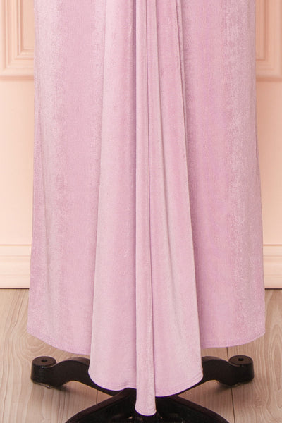 Shaina Knot Front Lilac Maxi Dress | Boutique 1861 bottom