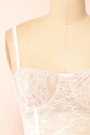 Sheila White Lingerie Style Lace Top | Boutique 1861 front