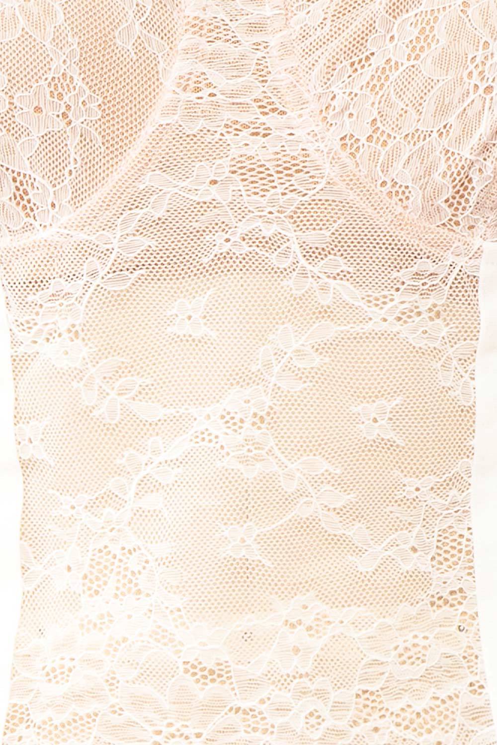 Sheila White Lingerie Style Lace Top