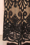Shevona Black Crocheted Lace Midi Dress | Boutique 1861 bottom