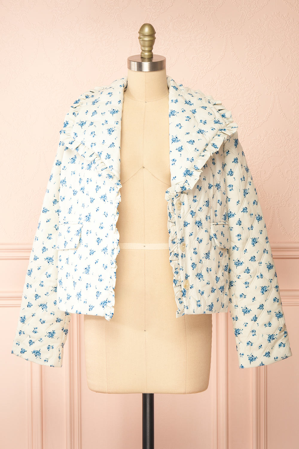 Shivani Quilted Floral Jacket | Boutique 1861 open view