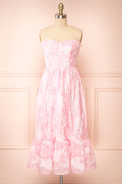 Floral Dresses - pink - pink