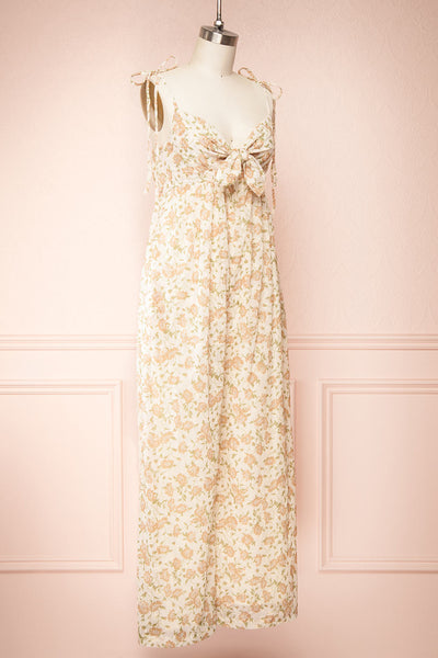 SiIja Wide-Leg Floral Jumpsuit w/ Floral Embroidery | Boutique 1861 side view