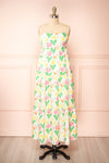 Silvia Colourful Floral Maxi Dress | Boutique 1861 front view
