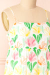 Silvia Colourful Floral Maxi Dress | Boutique 1861 side close-up