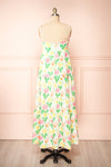 Silvia Colourful Floral Maxi Dress | Boutique 1861 back view