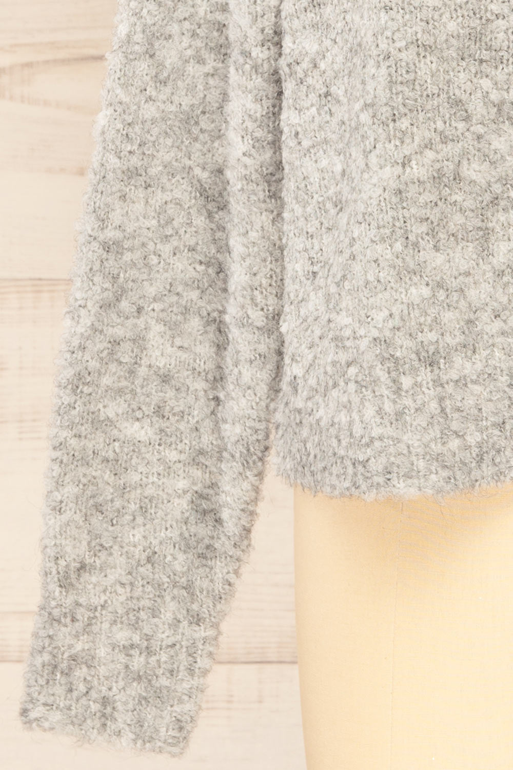 Sitia Grey Cardigan w/ Heart Shaped Buttons | La petite garçonne  bottom