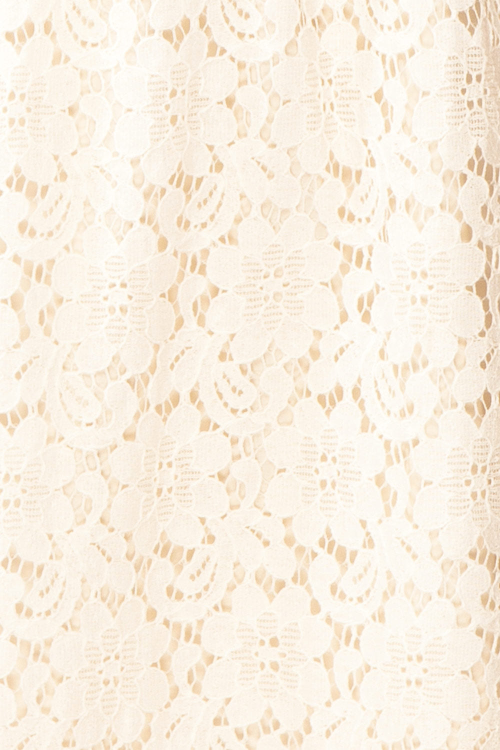 Skileta Lace Short Ivory Dress w/ Batwing Sleeve | Boutique 1861  fabric 