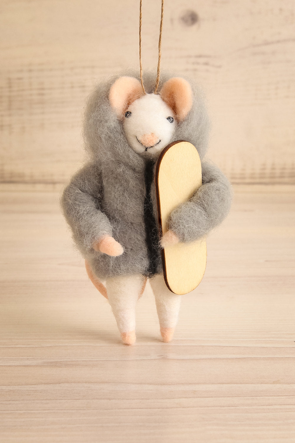 Sporty Mouse Holiday Ornament - 3 Options | Maison garçonne snowboarding-silas