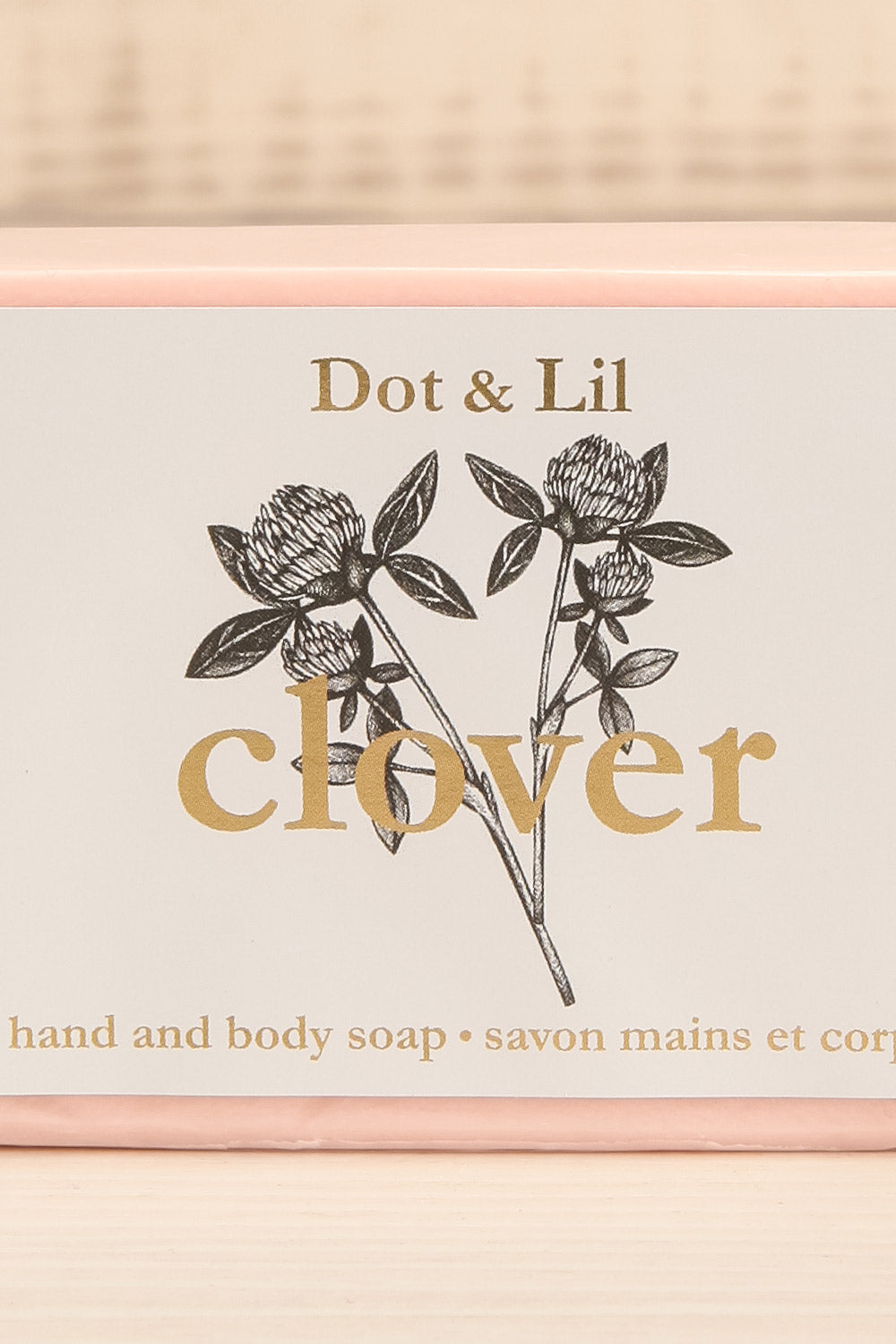 Clover Wildflower Soap | Maison garçonne close-up