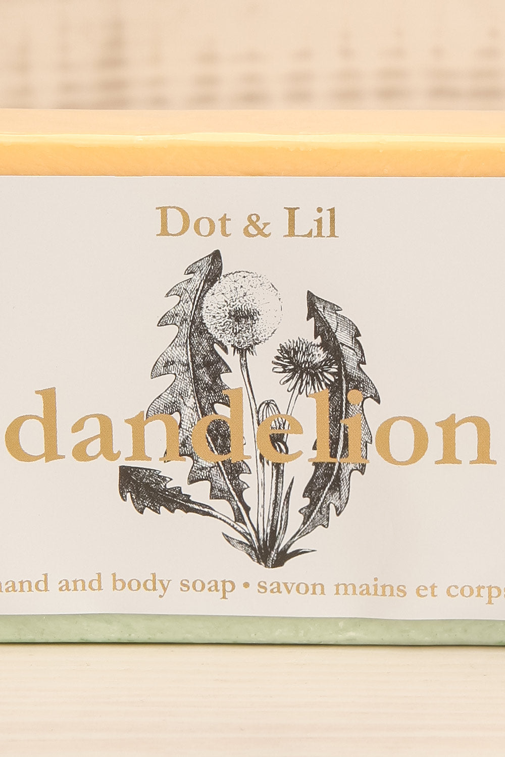 Dandelion Wildflower Soap | Maison garçonne close-up