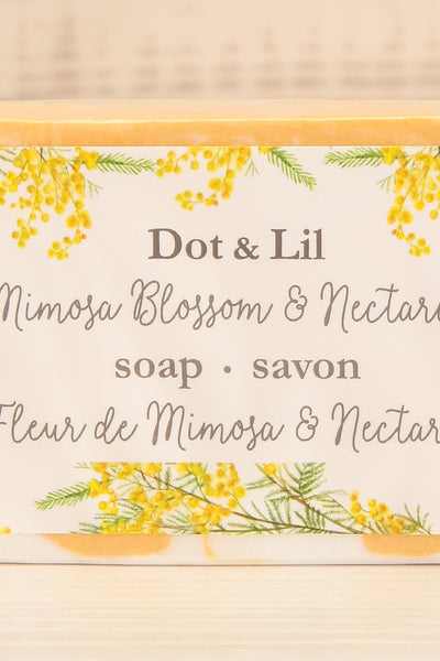 Mimosa Blossom & Nectarine Soap | La petite garçonne close-up