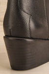 Socorro Mid-Calf Leather Cowboy Boots | La petite garçonne back close-up