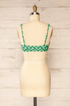 Soiya Floral Green Vintage Pattern Bikini Top | La petite garçonne back view