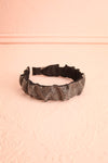 Sokeria Black Pleated Headbands w/ Silver Crystals | Boutique 1861 view