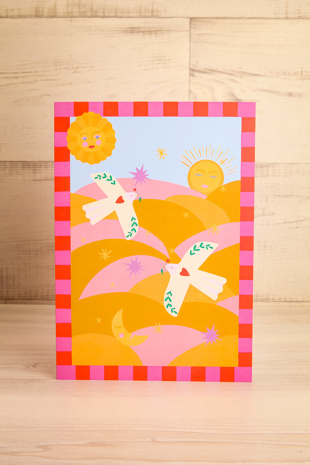 Sun and Moon Maxi Card | Maison garçonne front