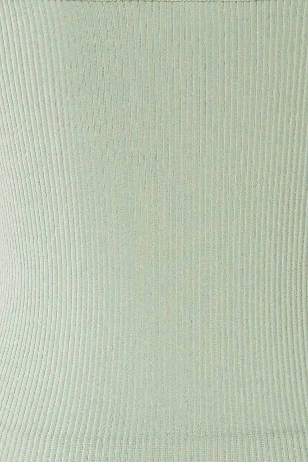 Somensac Sage Ribbed Camisole w/ Lace Trim | Boutique 1861 texture