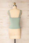 Somensac Sage Ribbed Camisole w/ Lace Trim | Boutique 1861 back view