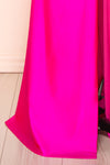 Sonia Fuchsia Backless Mermaid Maxi Dress w/ Slit | Boutique 1861 bottom