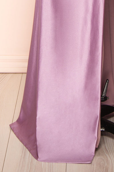Sonia Lavender Backless Mermaid Maxi Dress w/ Slit | Boutique 1861 bottom
