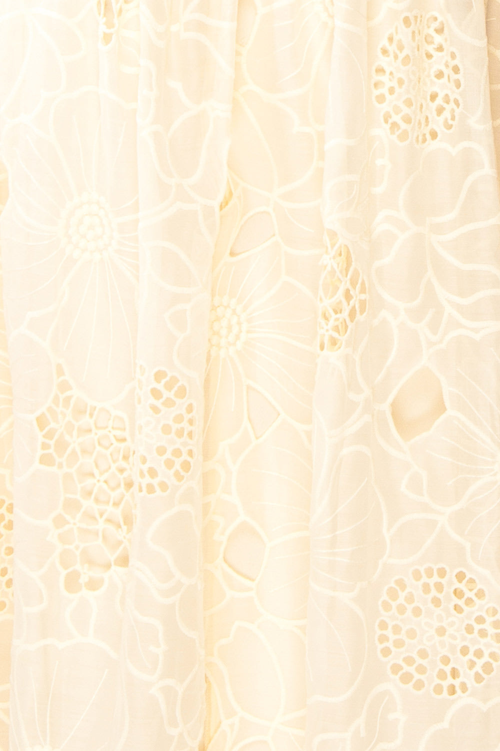 Sookie Beige Floral Openwork Dress | Boutique 1861  fabric