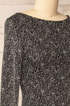 Sophya Black Long Sleeved Mermaid Maxi Dress | La petite garçonne  side