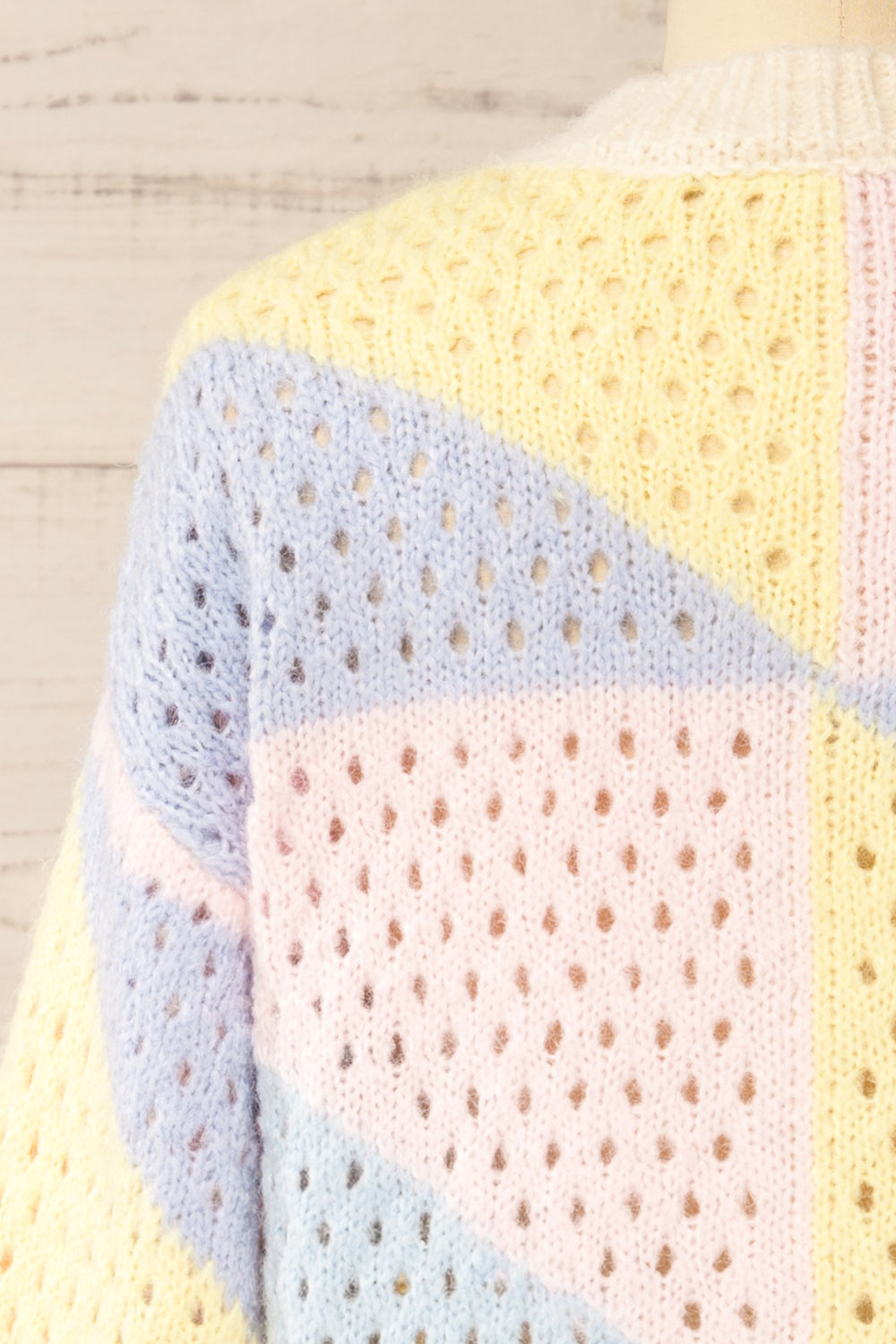 Soria Knitted Colourful Cardigan | La petite garçonne back