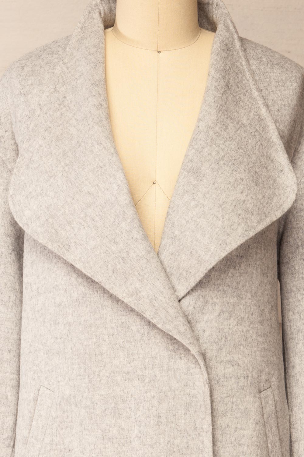 Souzie Grey Oversized Wool Coat | La petite garçonne frony