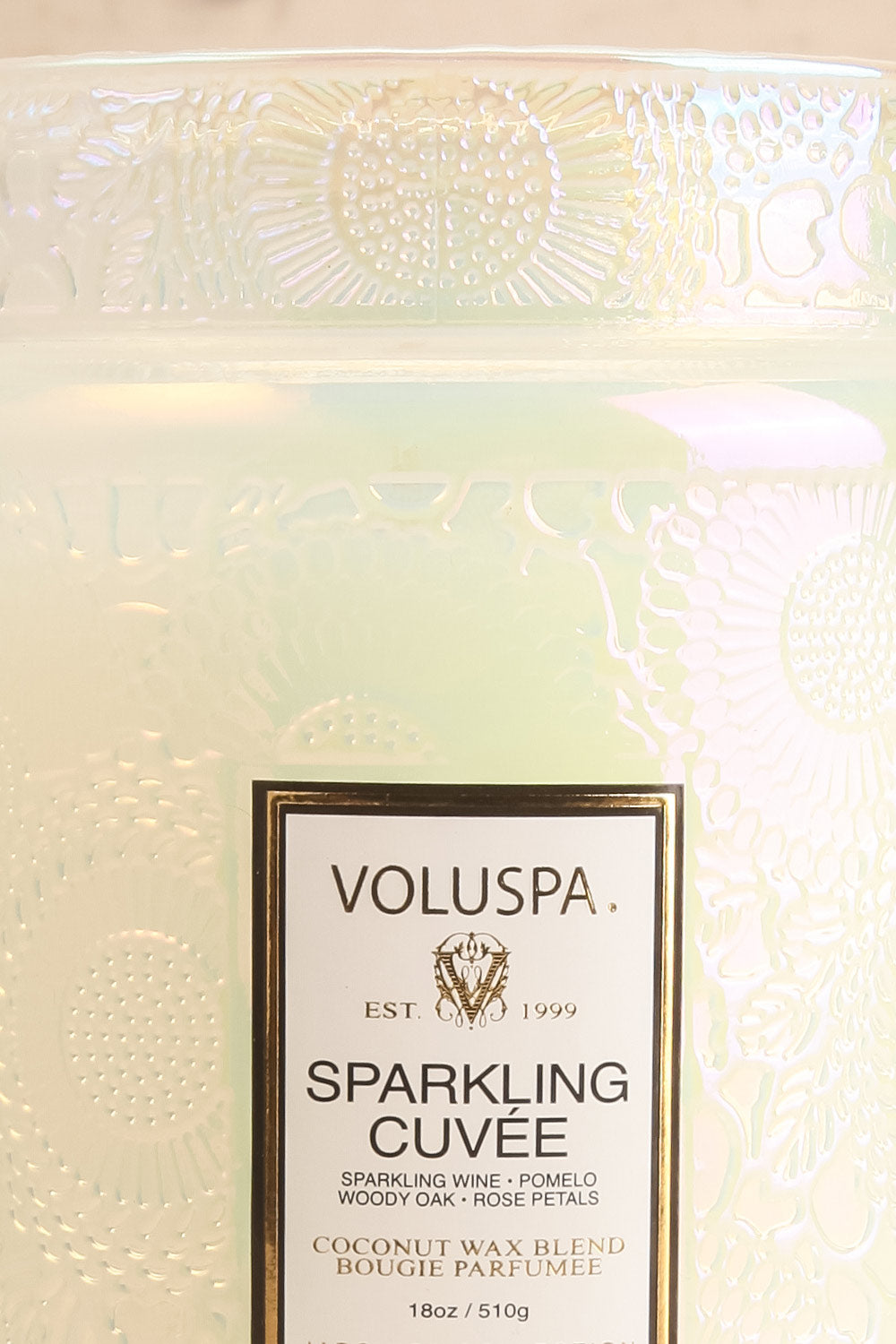 Sparkling Cuvee Large Jar Candle by Voluspa | Maison garçonne close-up