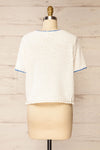 Stanhope White Chunky Knit T-Shirt | La petite garçonne back view