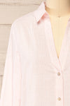 Stannard Long Pink Striped Shirt | La petite garçonne front