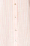 Stannard Long Pink Striped Shirt | La petite garçonne 
fabric