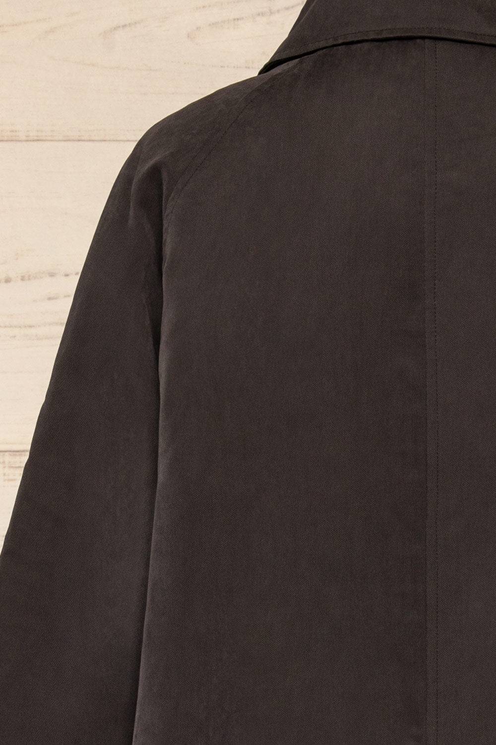 Starkville Faded Black Trench Coat | La petite garçonne  back