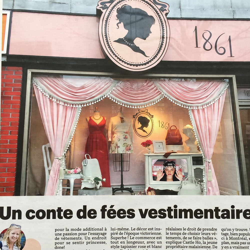 Magazine press release boutique 1861 saint catherine ouest launch