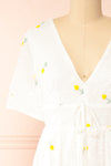 Stephany White Embroidered Floral Dress | Boutique 1861  front