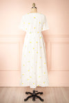 Stephany White Embroidered Floral Dress | Boutique 1861  back view