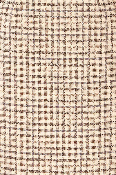 Stevenson Midi Tweed Pencil Skirt w/ Slit | La petite garçonne fabric