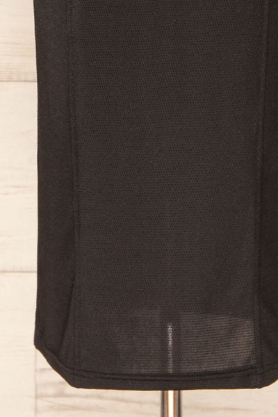 Suai Black Fitted Midi Dress w/ Back Slit | La petite garçonne bottom