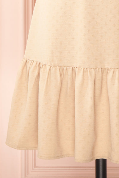Suki Short Beige Dress w/ Open-Back | Boutique 1861 bottom