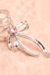 Sulfus Silver Ear Cuff w/ Bow Charm | Boutique 1861 close-up