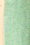 Sunderland Green Soft Knit Scarf | La petite garçonne fabric
